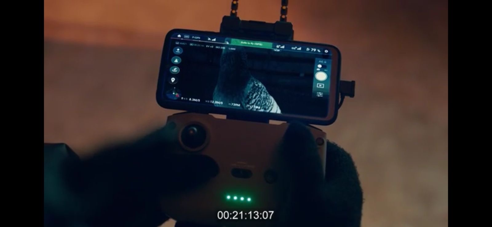 Remote camera monitor in low light